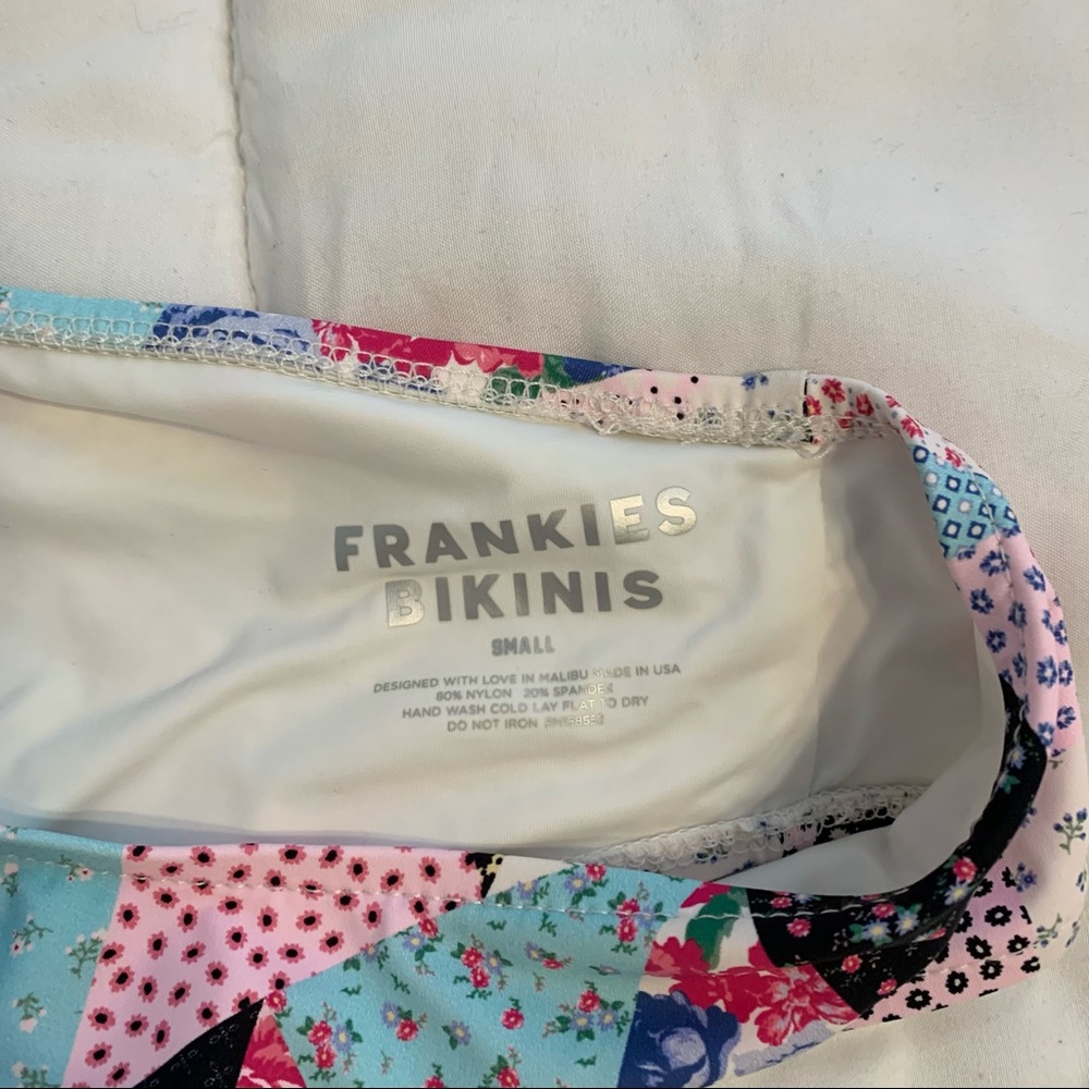 Frankies Bikinis Patchwork Top Only - image 3